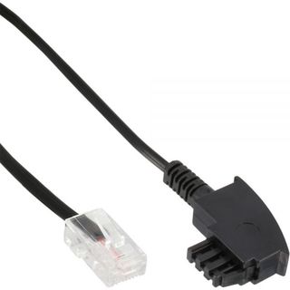 InLine DSL Router Kabel | TAE-F Stecker an RJ45 8P2C 0,5m