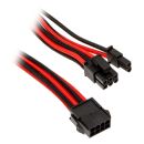 Phanteks 6+2-Pin PCIe-Verlängerung 50 cm Einzelsleeve schwarz-rot