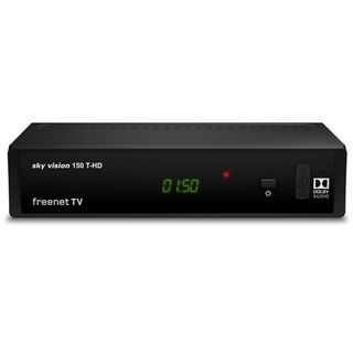 Sky Vision 150 T-HD DVB-T2 Receiver | freenet TV f&auml;hig | SCART | HDMI