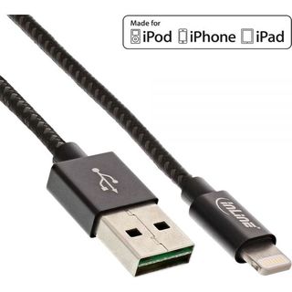 InLine Lightning USB Kabel | iPad &amp; iPhone | Alustecker | schw 2m