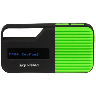 Sky Vision DAB 10G DAB+ / FM Radio | integrierter Akku | schwarz-grün