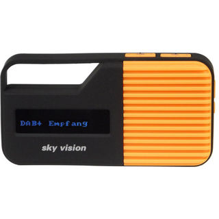 Sky Vision DAB 12O DAB+ / FM Radio | integrierter Akku | schwarz-orange