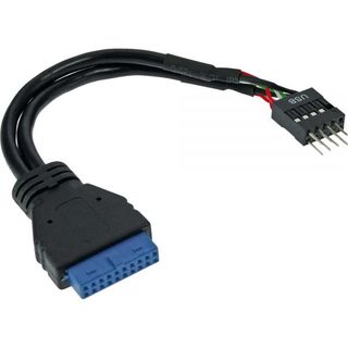 InLine USB 2.0 intern auf USB 3.0 Mainboardstecker Adapterk 0,15m