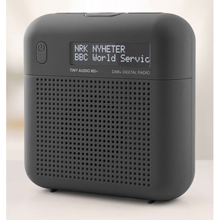 Tiny Audio M3+ DAB+ / FM tragbares / station&auml;res Radio | gro&szlig;es Display | schw.