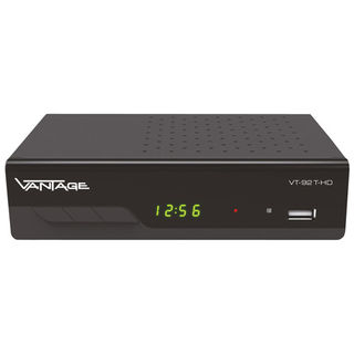 Vantage VT-92 DVB-T2 HD Receiver HDMI & SCART 5V Speisespannung f aktive Antenne