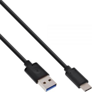 InLine USB 3.2 Kabel Stecker A an Stecker Typ C schwarz 0,5m