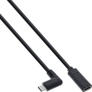 InLine USB 3.2 Gen.2 Verlängerung | St. gew./Bu. Typ C schwarz 2m