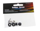 Lamptron HDD Rubber Screws PRO / Festplattenschraubenset | 4 Stück | pure black