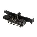 Lamptron CP120 V2 PCI-Blende Lüftersteuerung - schwarz | 5x 4Pin Molex