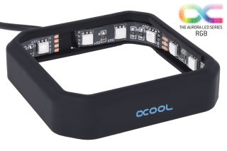 Alphacool Aurora XPX RGB Frame - Black | LED Beleuchtung für Eisblock XPX Kühler