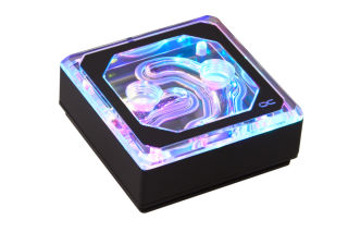 Alphacool Eisblock XPX Aurora Edge CPU Wasserkühler - Acryl Black Digital RGB