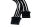 Phobya Y-Kabel 4Pin auf 2x 4Pin Einzel Sleeving | Schwarz 20cm