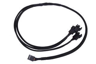 Phobya Y-Kabel 4Pin PWM auf 3x 4Pin PWM - Schwarz 60cm