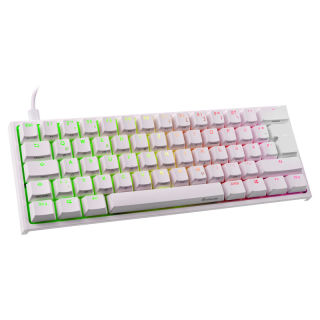 Ducky ONE 2 Mini Gaming Tastatur | MX-Speed Silver | RGB-LED | wei&szlig; B-Ware