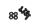 Phobya Gehäusefüße mit M4x10 Befestigungsschrauben 4er Pack schwarz