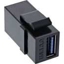 InLine USB 3.0 Keystone Snap-In Einsatz | 2x USB 3.0 A...
