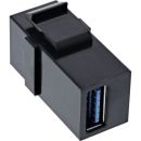 InLine USB 3.0 Keystone Snap-In Einsatz | 2x USB 3.0 A...