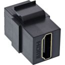 InLine HDMI Keystone Snap-In Einsatz | 4K/60Hz 2x Buchse...