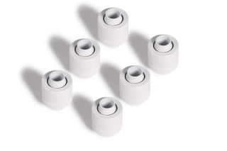 Alphacool Eiszapfen 13/10mm Anschraubtülle G1/4 - White / Weiß Sixpack
