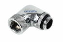 Alphacool HF Winkeladapter 90° G1/4 Aussengewinde auf G1/4 Innengewinde drehbar - Chrome