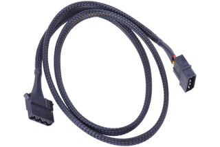 Phobya 4Pin Molex Stromverlängerung - Schwarz 90cm