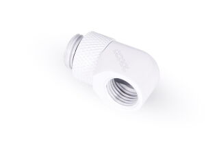 Alphacool Eiszapfen L-Verbinder drehbar G1/4 AG auf G1/4 IG - White