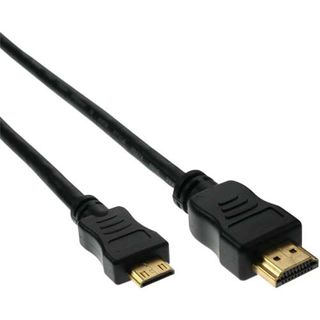 InLine High Speed HDMI Kabel | Stecker A auf Mini C schwarz 2m