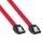 InLine® SATA 3 - 6Gb/s Kabel, rot, mit Lasche, 0,5m