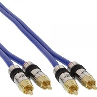 InLine Premium Cinch Kabel 2x Stecker auf 2x Stecker 2m