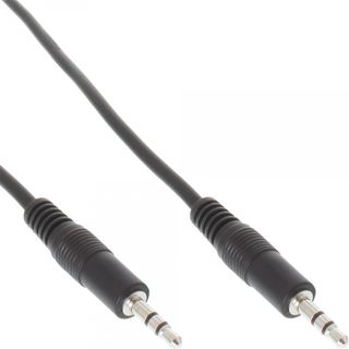 InLine Stereo Klinke Kabel, 3,5mm Stecker / Stecker schwarz 1,2m